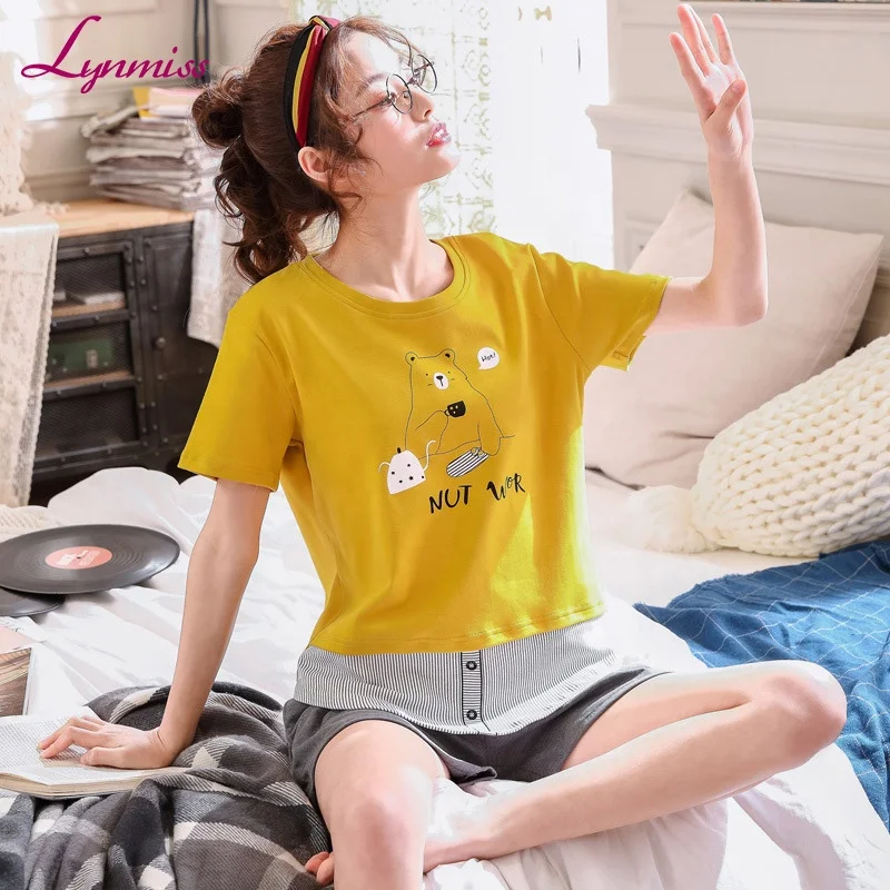 

100% cotton fashion cute cartoon sleepwear for women night wear sexy women pyjamas sets sleepwear wholesale lovely girls pajamas, 35 pattern