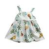 Factory supply summer casual cotton korean baby girl frocks photo, new designs little girl kid dress 1975