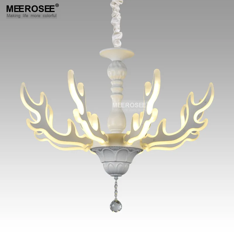 

Modern LED Chandelier Light Fixture Deer Horn LED Acrylic Lamp Hanging Suspension Home Lighting with various sizes available