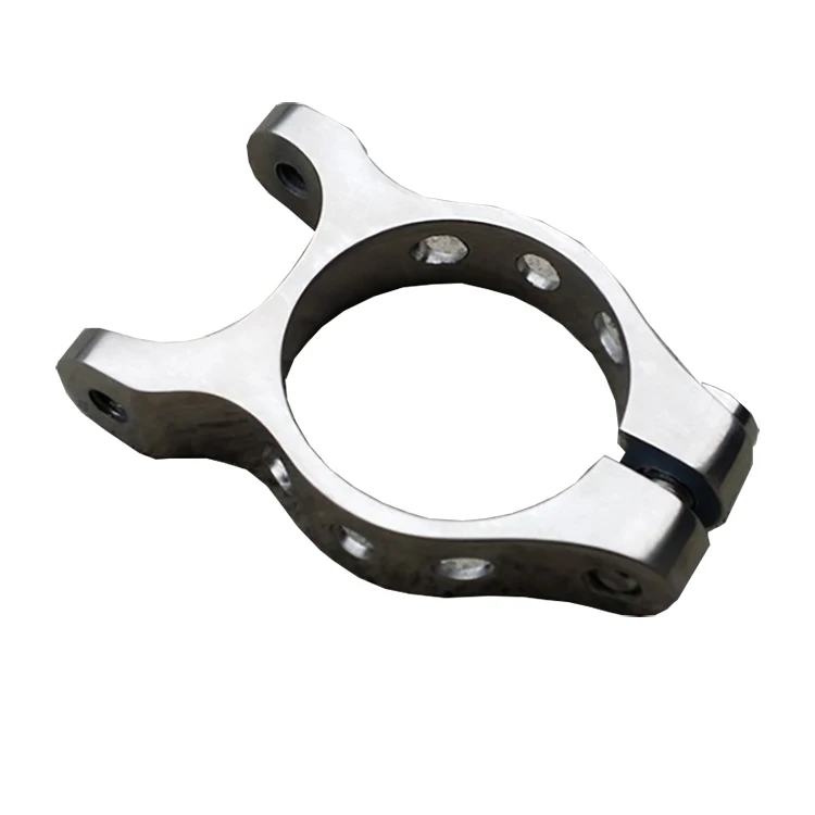 

factory price of  titanium bike seat post clamp With Rear Rack Holder seat collar bike parts, Silver