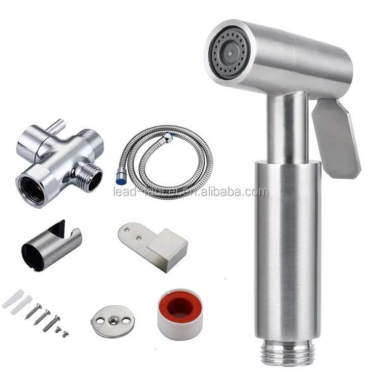 304 stainless steel shattaf toilet spray bidet set Handheld Showerheads Bidet Spray Gun Washer