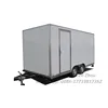CE OEM GAS/ELECTRICAL hot dog/hamburger stainless steel mobile catering trailer/food van with BIG WHEEL AND TOWED BAR