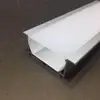 90mm linear flat china supplier silver led aluminium extruded sections for floor down light made recessed in China