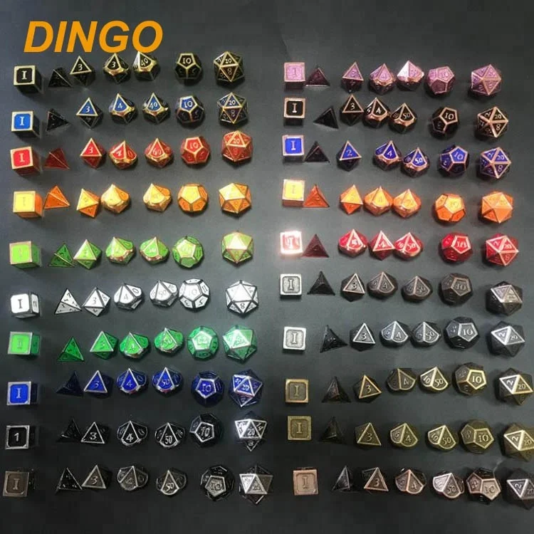 Custom Metal Dice,Beautiful Enamel Matel Dice,Bulk Dice Set Wholesale