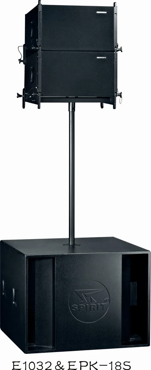 1x10" Lf 2x 1.75" Hf Pin Line Array Parts Speaker Box Paint E1032 With Coverage 120x10 Degree