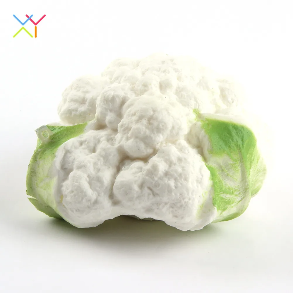 Newest product squishy vegetable cauliflower soft slow rising squishy toy