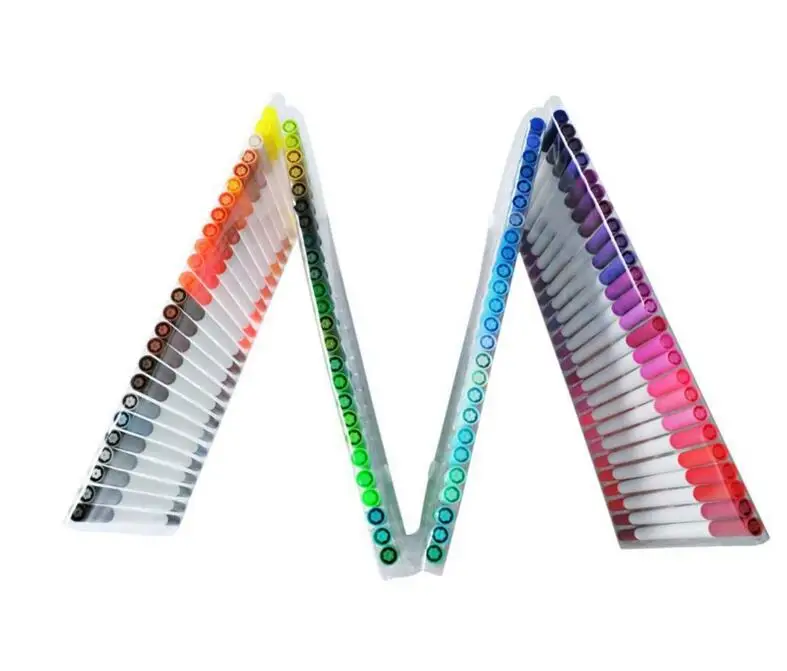 dual brush pen colored art markers 100 colors-needle sketch