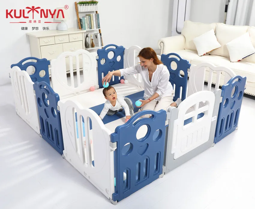 plastic playpen grey
