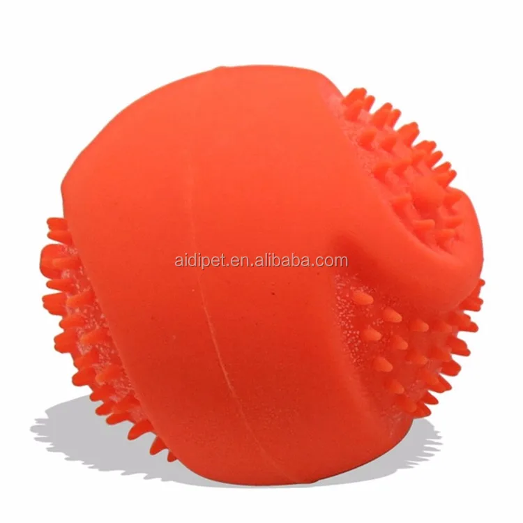 100% Non-toxic Chew Toy, Natural Rubber Baseball Sized - Dog Ball for Aggressive Chewers - Monster K9 Dog Toys