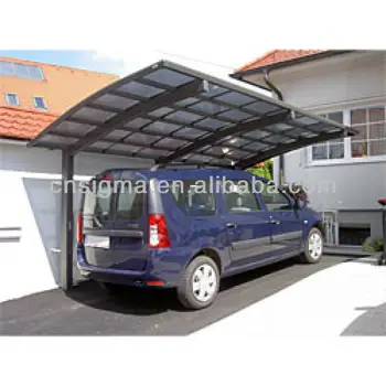 Aluminium Frame Cantilever Carport With Fiberglass Roof Garage