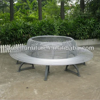 Creative Round Pipe Steel Tree Seat Benches Garden Round Buy