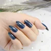 Stiletto False Nails Navy Blue Pointed Finger Nails Full Wrap Decorate The Nails Easily Shiny Surface Tips