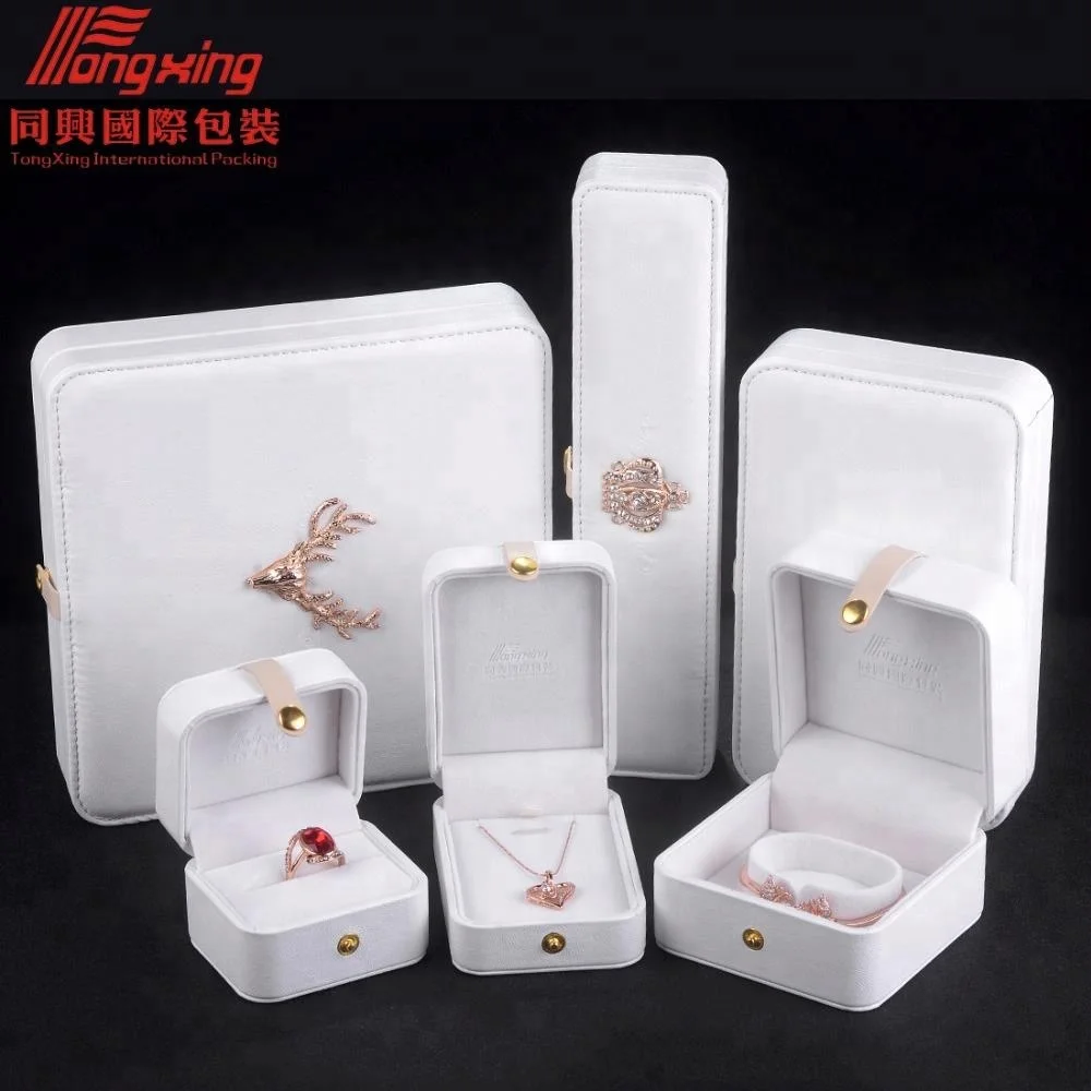 

Wedding white gift white jewellery packaging luxury ring box, Any pms color is available