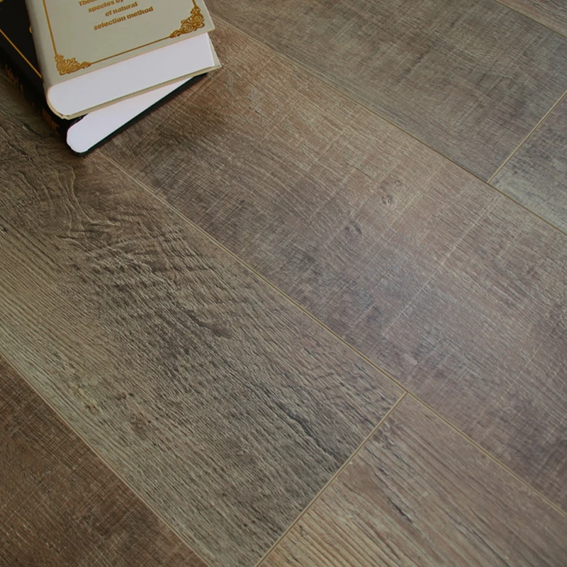 12mm Hdf Floating Click Real Wood Texture Black Laminated Flooring