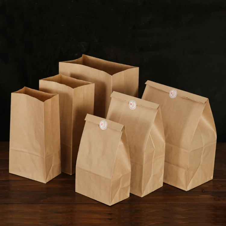 

bread kraft bag for bread food custom logo paper bags for food take away
