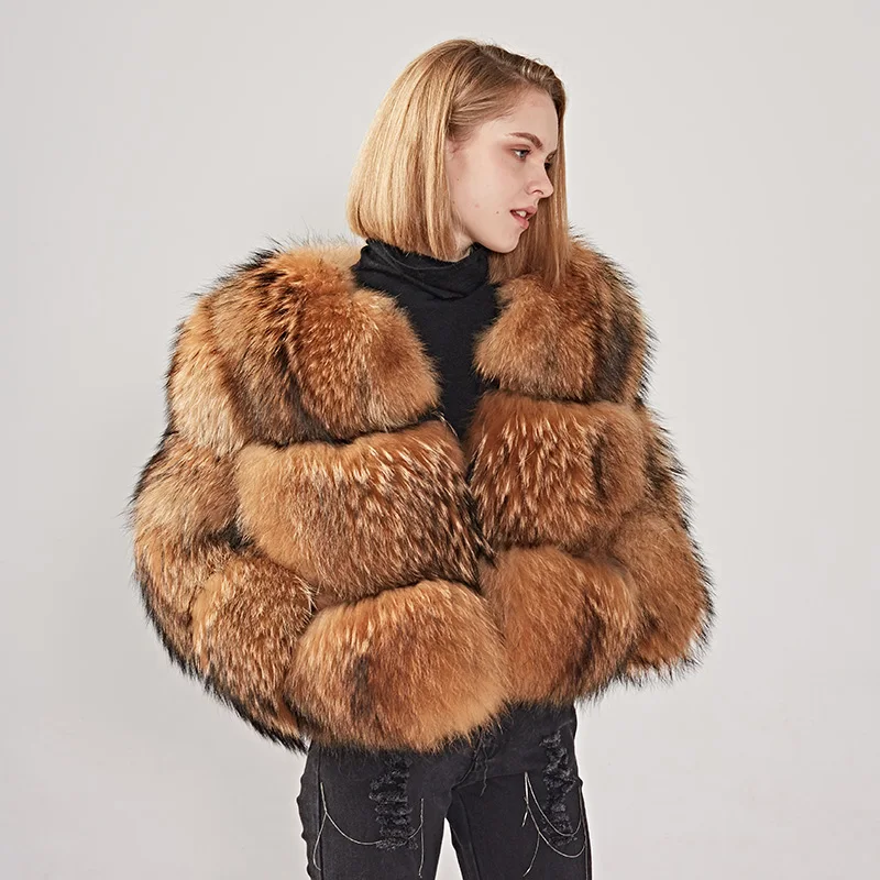 Customize Sexy Women Winter Luxury Fur Coat Wholesale Female Winter