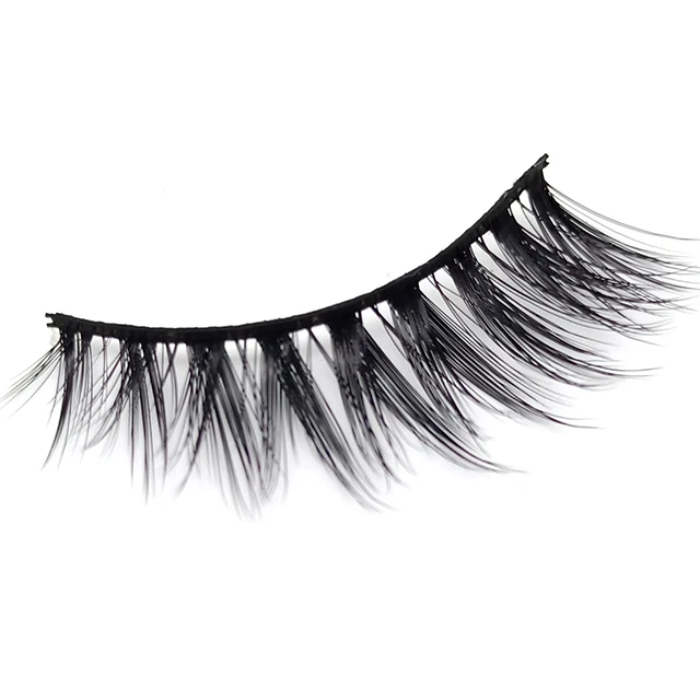 

Imported Wholesale Makeup 3D Synthetic Fiber False Eyelash With Packaging, Natural color