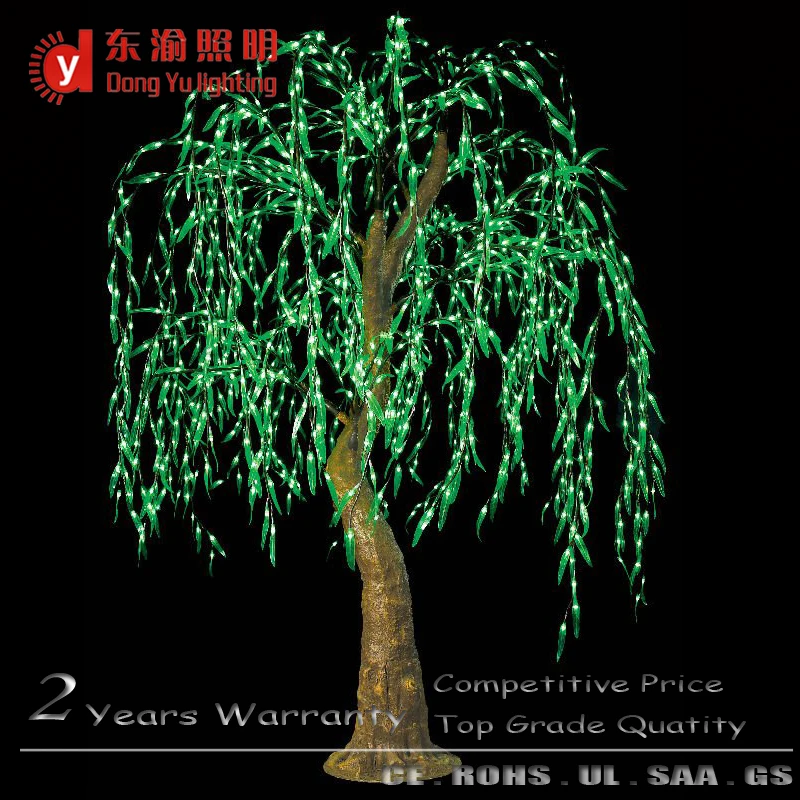 Solar Garden Lighted Artificial Indoor Outdoor Led Weeping Willow