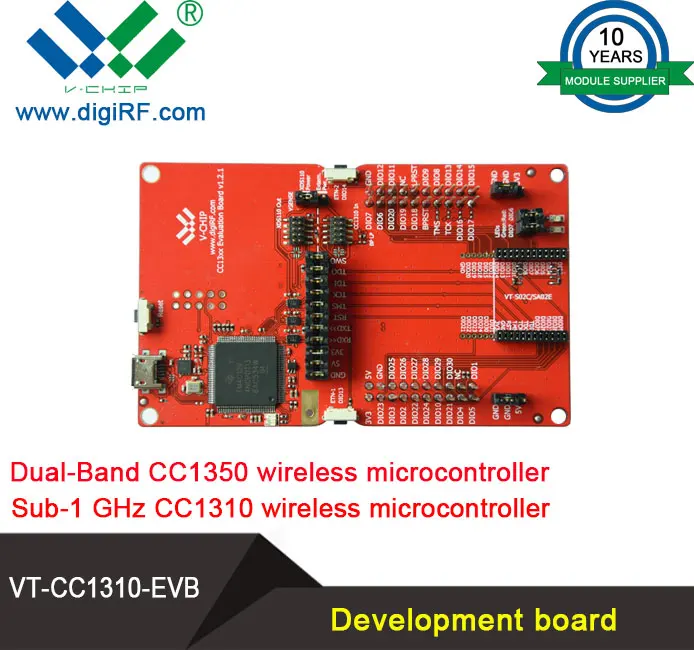 
TI SUB1GHz CC1310 CC1350 Development kit motherboard Simulation burning tool 
