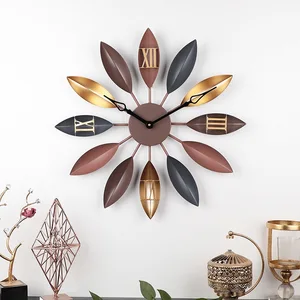 Image of China wholesale colorful metal wall clock home decoration