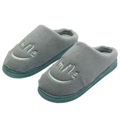 

Winter new plush non-slip comfortable warm men and woman home cotton slippers, As picture