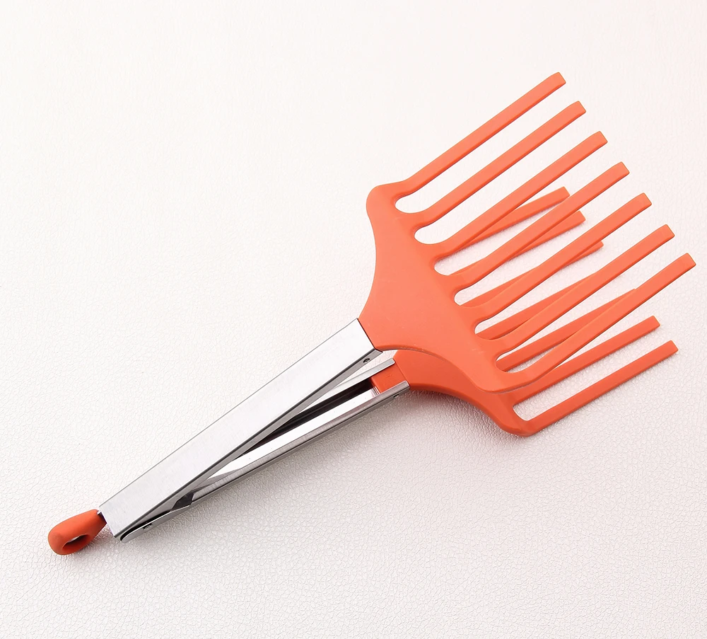 Eco Friendly Stainless Steel Silicone Salad Tong