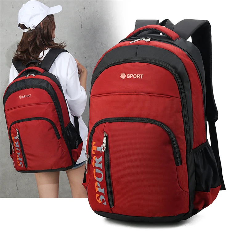 

new hot sales travel black custom polyester fashion school backpack China
