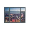 Aluminum alloy casement capping fold windows with soundproofing