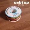 Tinned Copper Solid PVC insulation One Roll 8 Colors 30AWG Wire Wrapping Wire