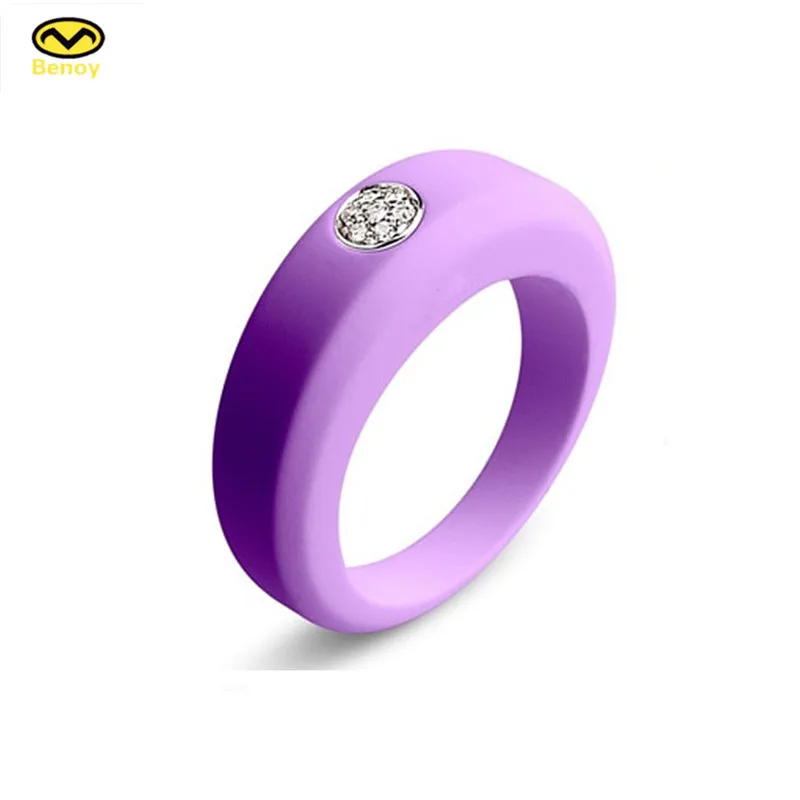 Silicone Rubber Wedding Gift Embossed Ring With Free Samples Band For Woman