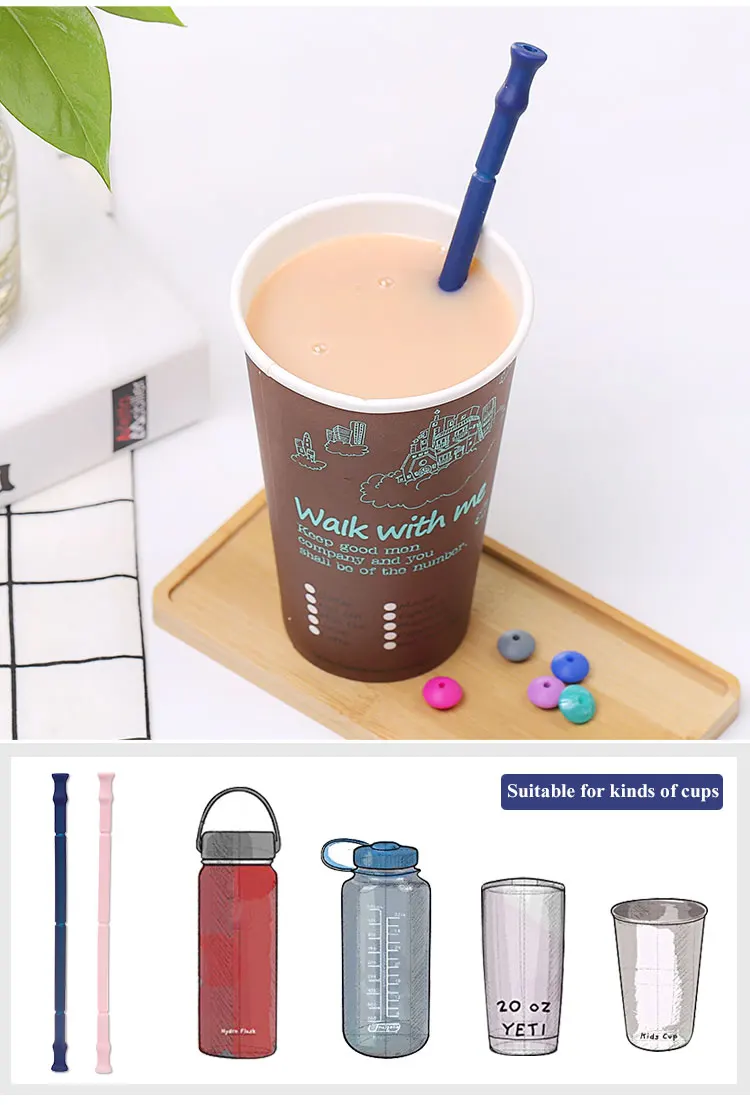 S1 Eco Friendly Collapsible Silicone Drinking Cups With Straw Reusable Biodegradable Straw Buy