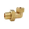 Manufactory Brass fittings for common fittings Elbow union coupler M-F