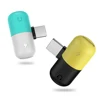 adapter 2in1 charging song data line to capsule pill adapter for iphone 7 8 plus X XS MAX XR Wholesale