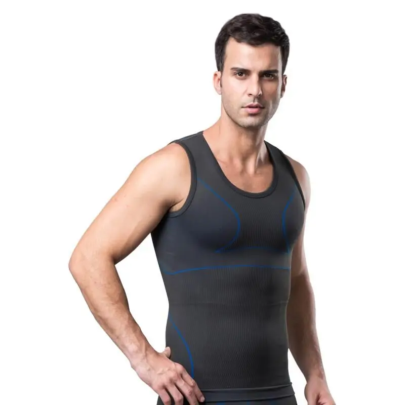 2019 New Arrival Men Slimming Body Shaper Vest Slimming Underwear ...