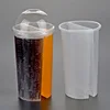 new design hottest pp plastic juice split twins shared cups