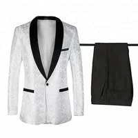 

Shawl Lapel Wedding Suits 2 Pieces Men Suits Groom Tuxedos Jacket+Pants