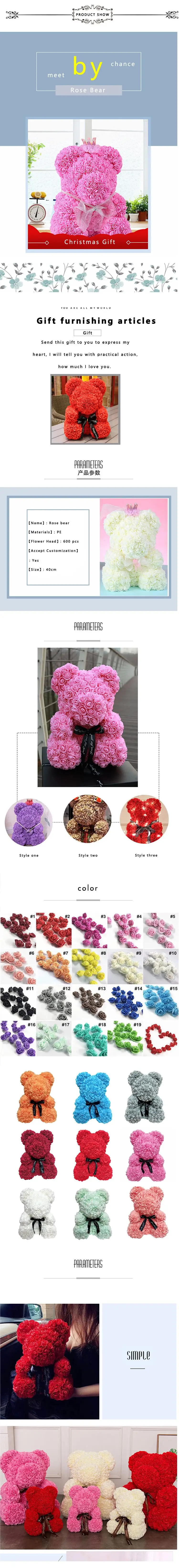 wholesale rose bears