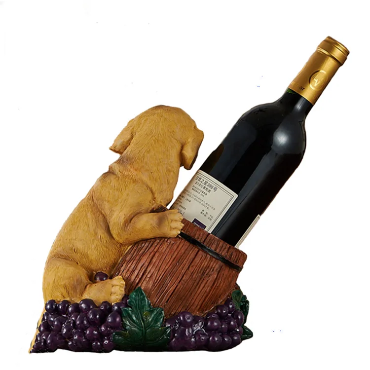 樹脂犬の置物子犬ワインボトルホルダー Buy 購入ワインラック 動物ワインラック 犬の置物子犬ワインラック Product On Alibaba Com