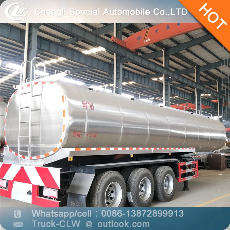 3042b Stainless Steel Liquid Food Transport Truck Milk Transport Tank