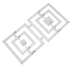 Hot Sale Eco-friendly Double Square Acrylic Ruler Designed for Patchwork