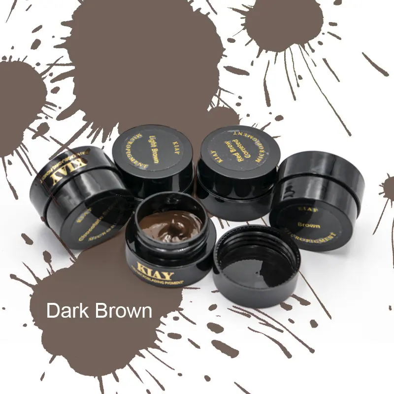 

Plant Essence Eyebrow Permanent Makeup Ink Paste Microblading Pigments New Kiay Brand Pure 2019 Tattoo Ink 10g/pcs, All of color you need