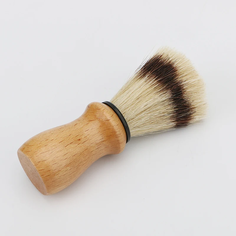 

D810 Professional Hair Salon Tool, horse hair beech wood handle shaving brush