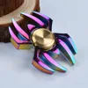 2017 New EDC Tri-Spinner Fidget Toys Spider Pattern Hand Spinner Metal Fidget Spinner and ADHD Adult decompression toys Action
