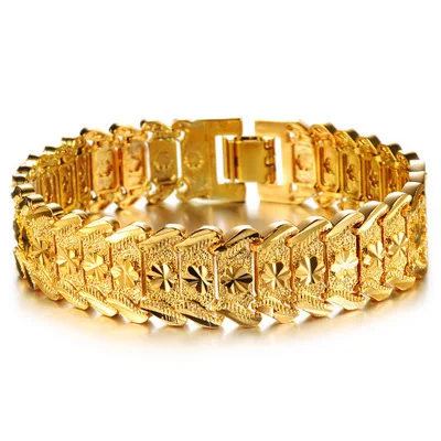 

Gold Men Bracelet Cuban Bracelet Stainless Steel Dubai Gold Plated Luxury Designs Men Bracelet Bangle