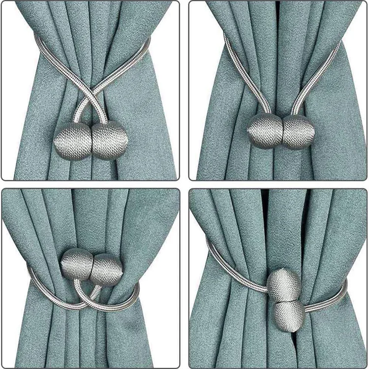 2020 Hot Selling on Amazon Navy Colour Magnetic Shower Curtain Tiebacks for Window Decoration