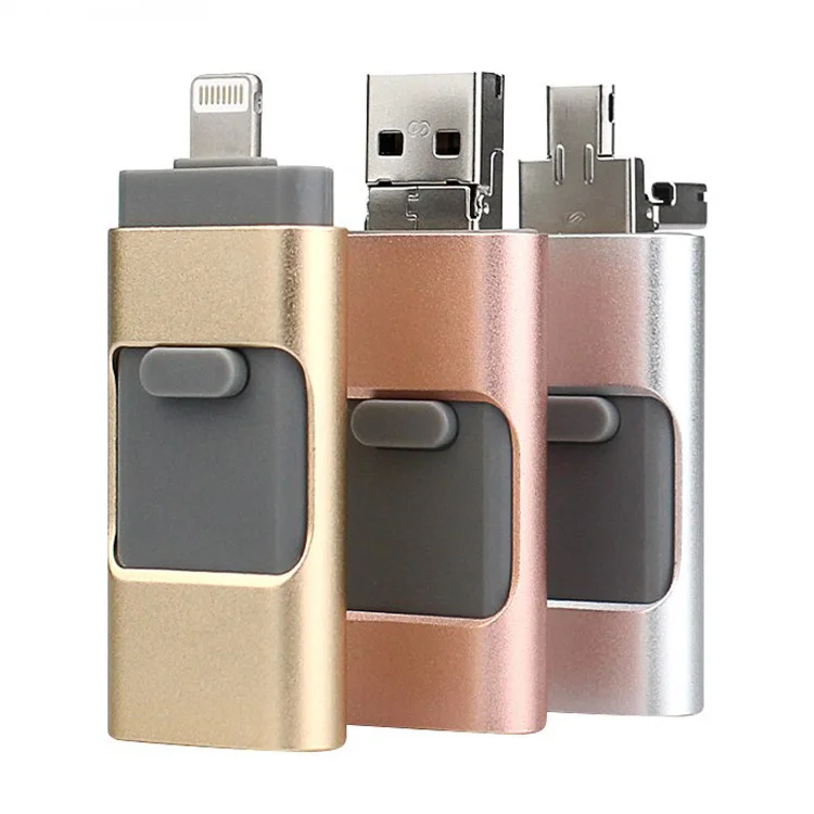

Toptai 3 in 1 OTG Memory Stick Storage U-Disk For iPhone/iPad/Android/USB