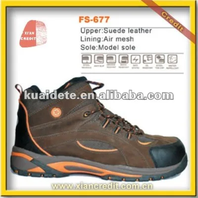 Top quality camel safety shoes with steel toe cap
