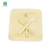 Heat resistant Biodegradable Utensil Restaurant Rectangle Bamboo Disposable Tableware