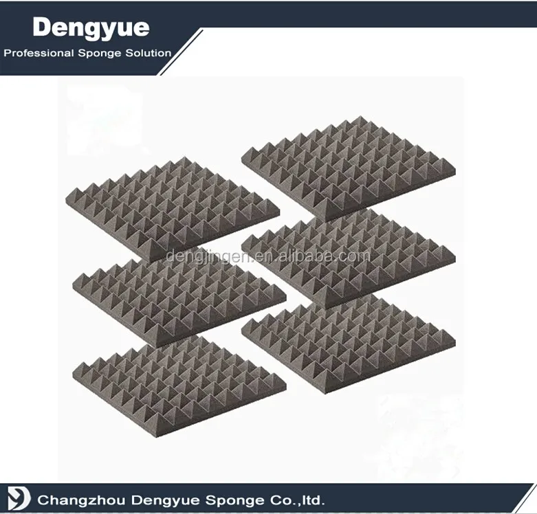 
Sound-absorbing environmentally polyurethane sponge studio sound treatment acoustic pyramid foam 