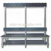 Multifunction HPL Material Indoor Sports Gym Changing Room Long Waiting Bench with Clothes Hanger